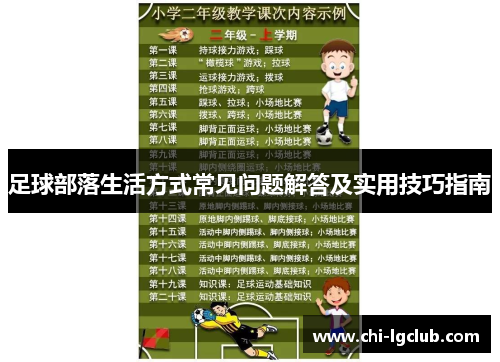 足球部落生活方式常见问题解答及实用技巧指南 足球部落生活方式常见问题解答及实用技巧指南